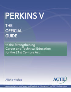 Blue Cover of Perkins V the Official Guide 