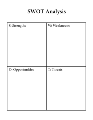 swot analysis lesson plan