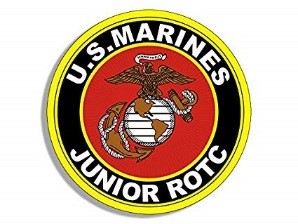 USMC JROTC Insignia 4x4 inch Round Marines Junior ROTC Seal Sticker 