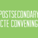 Postsecondary CTE Convening Green box