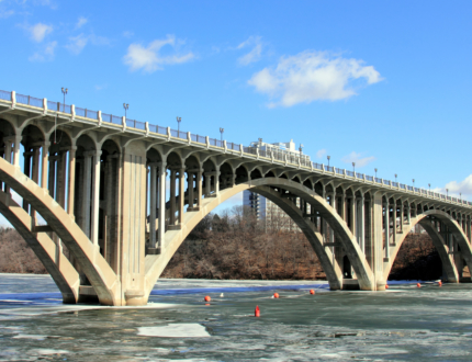 Stock image of the Ford Parkway Bridge in Minnesota, illustrating bridging the achievement gap