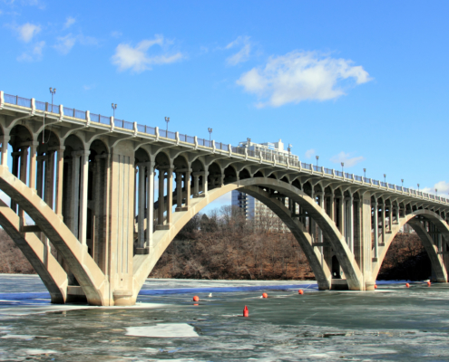 Stock image of the Ford Parkway Bridge in Minnesota, illustrating bridging the achievement gap